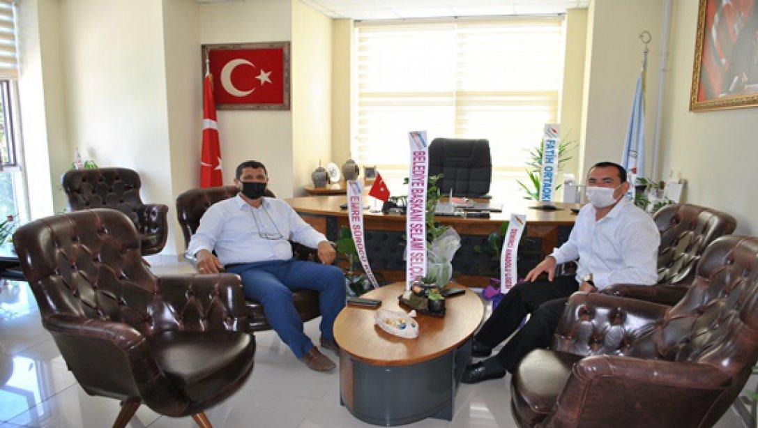 Belediye Başkanı Selami Selçuk'tan  İlçe Milli Eğitim Müdürlüğüne Ziyaret
